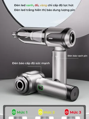 Thời gian sử dụng của máy hút bụi không dây