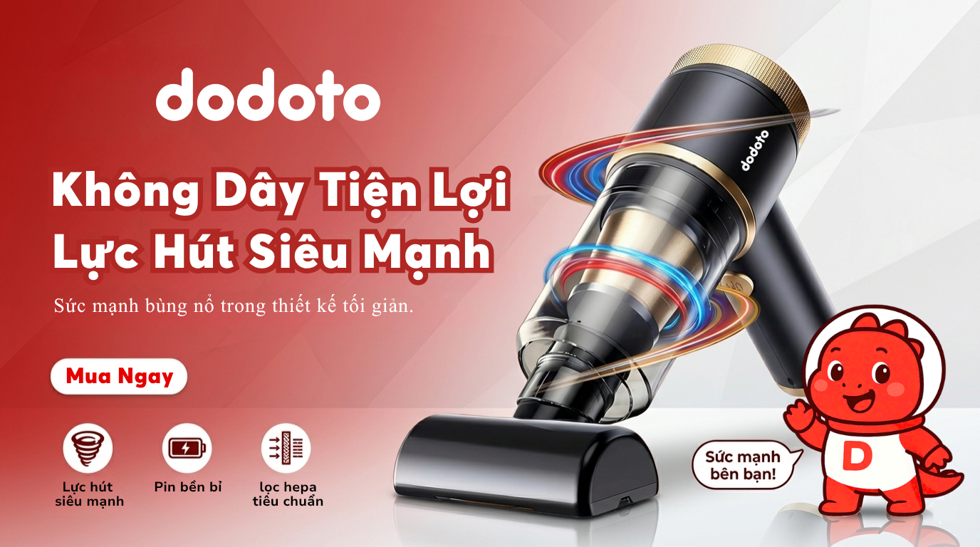 máy hút bụi cầm tay không dây tiện lợi